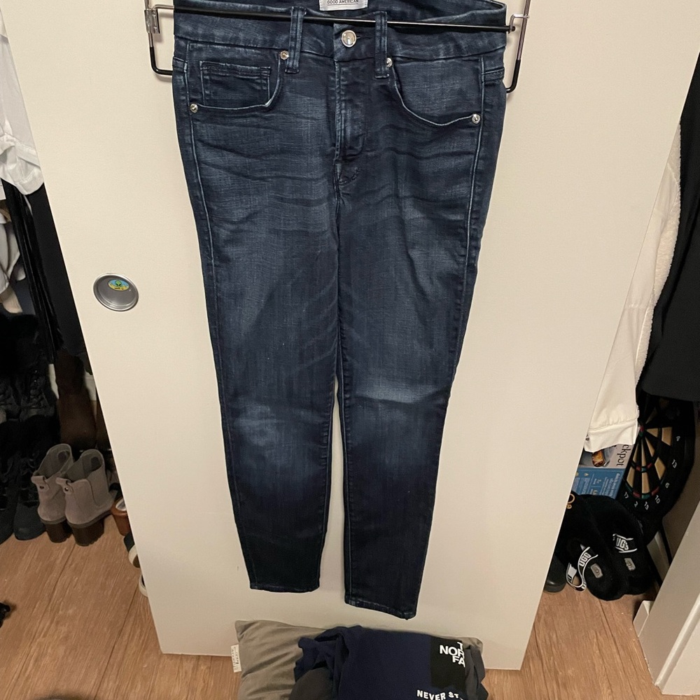 Good American Dark Blue Jeans